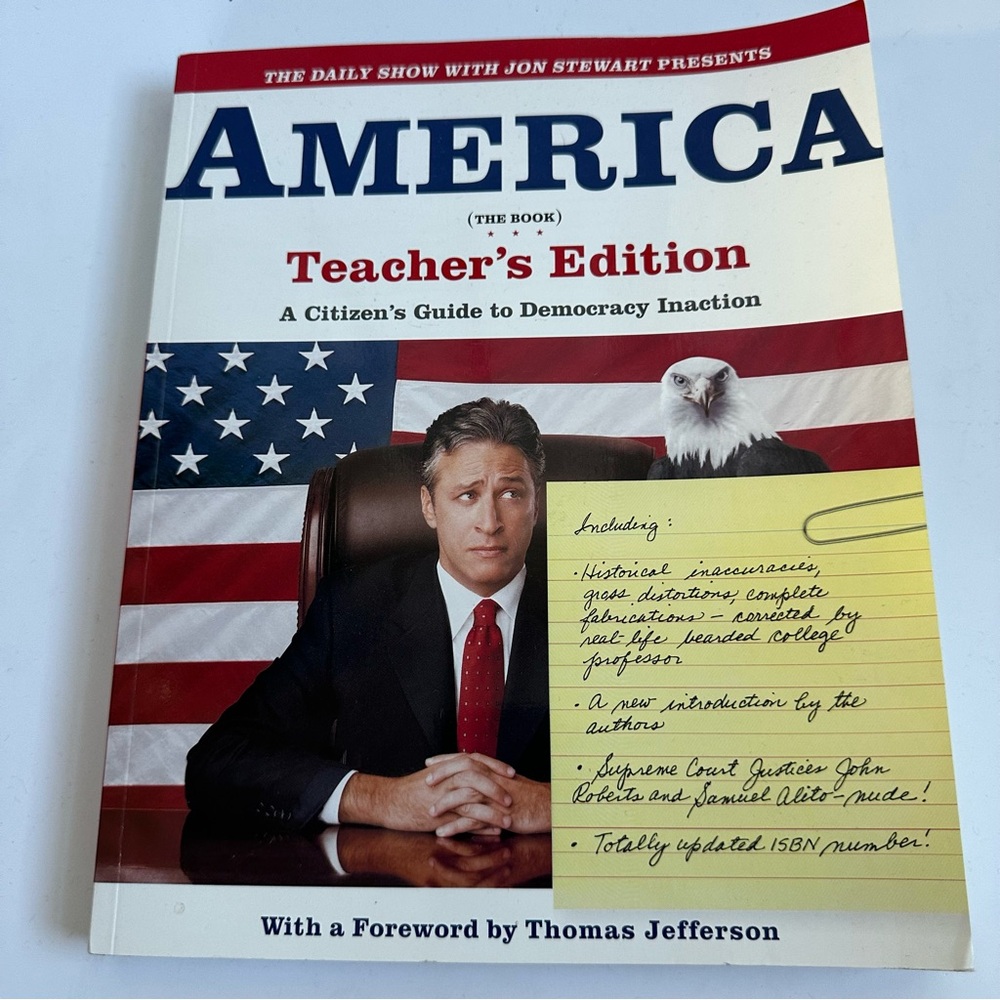 The Daily Show Jon Stewart America Teacher's Edition Book